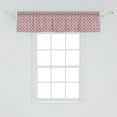 thumbnail image 2 of Ambesonne Geometric Window Valance, Pinkish Zigzag Stripes, 54" X 12", Ivory Blush Pale Fuchsia, 2 of 3