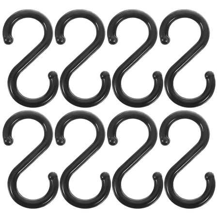 

100 Pcs S-shaped Hook Coat Hangers Plastic Hook Plants Hangers Wire Hooks Clothes Hooks Multipurpose Hook