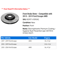 thumbnail image 2 of Front Brake Rotor - Compatible with 2013 - 2019 Ford Escape AWD 2014 2015 2016 2017 2018, 2 of 2
