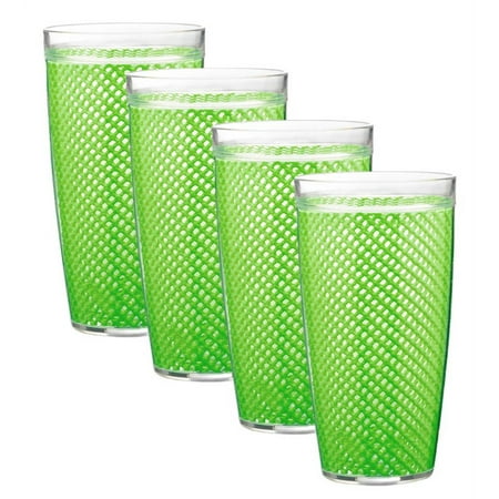 

Insulated Drinkware in Lime Green - Set of 4