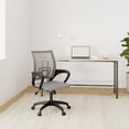 thumbnail image 2 of Silla de oficina BestOffice ergonómica con respaldo medio, giratoria, gris, 2 of 9