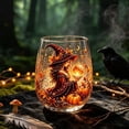 thumbnail image 5 of Witch Stemless Wine Glass Set, 6 Piece Gothic Crystal Ball Glass Cups for Halloween, Witch Themed Stemless Tumbler for Witchy Decor and Party Drinking, Vintage Style, 5 of 7