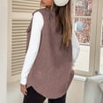 thumbnail image 5 of FAIWAD Women's Button Down Fleece Outerwear Vest Sleeveless Warm Fuzzy Long Jacket Casual Oversized Fall Winter Clothes, 5 of 9