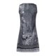 thumbnail image 4 of Gibobby Vestido corto casual para mujer Minivestido de playa suelto con cuello en V y estampado Floral sin mangas informal de verano para mujer(Gris oscuro,CH), 4 of 5