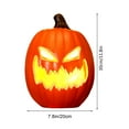 thumbnail image 2 of KMMYS Halloween Pumpkin Lantern, LED Lighted Decoration, Realistic Blow Molded Design, Festive Home Decor, Ideal for Parties and Photography, Versatile Fall Decor, Creepy Halloween Props, 2 of 6