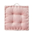 thumbnail image 2 of BrowQuartz Square Seat Pad Chair Cushion Sofa Home Floor Mat Pillow Anti-skid Solid Color Business Bar Living Room Bedroom Soft Pink 38*38*8cm, 2 of 6