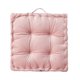 thumbnail image 1 of Inteprter Cojín cuadrado grueso para asiento, cojín para silla, sofá, alfombrilla para el suelo del hogar, almohada antideslizante, adornos Decoración del hogar Rosa suave 38*38*8cm, 1 of 6