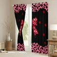 thumbnail image 3 of Castle Fairy Boys Girls Kawaii Bowknot Curtains Pack of 2 (42x84 Each),Animal Leopard Print Curtains Blackout,Polka Dots Bedroom Curtains,Luxury Bedroom Decor, 3 of 6