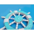 thumbnail image 3 of Nagina International Nautical Rusitc Ocean Blue Antique Deocorative Ship Wheel - Pirate Home Decor Wall Hanging Gifts (42 Inches), 3 of 6