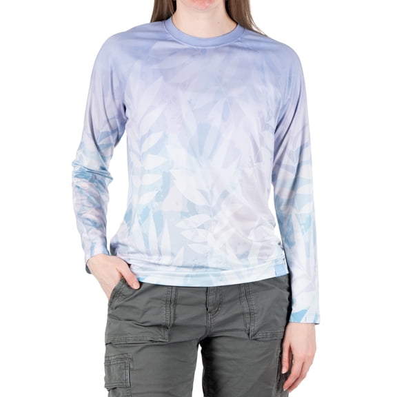 Realtre Ladies Crop Tee, Powder Ombre, L