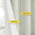 thumbnail image 5 of NICETOWN Short Blackout Curtains Noise Reducing Room Darkening Modern Privacy Drapes for Bedroom Window Treatment, W42 x L63, Sage Green, Set of 2, 5 of 8