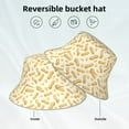 thumbnail image 2 of Lukts Peanuts3 Print Double-Side-Wear Reversible Reflective Bucket Hat Travel Beach Hat, 2 of 6