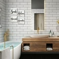 thumbnail image 4 of MUCHENGGIFT Bathroom Rules Wall Decor, Set of 4 - Relax Soak Unwind Breathe Sign - Rustic Wood Hanging Wall Plaque Farmhouse Home Decoration for Bathroom Laundry, 4 of 4