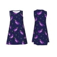 thumbnail image 7 of Yiaed Eggplant Print Women's Sleeveless Dress, Loose Fit Summer Dress, Casual Sleeveless Dress for Women, 7 of 7