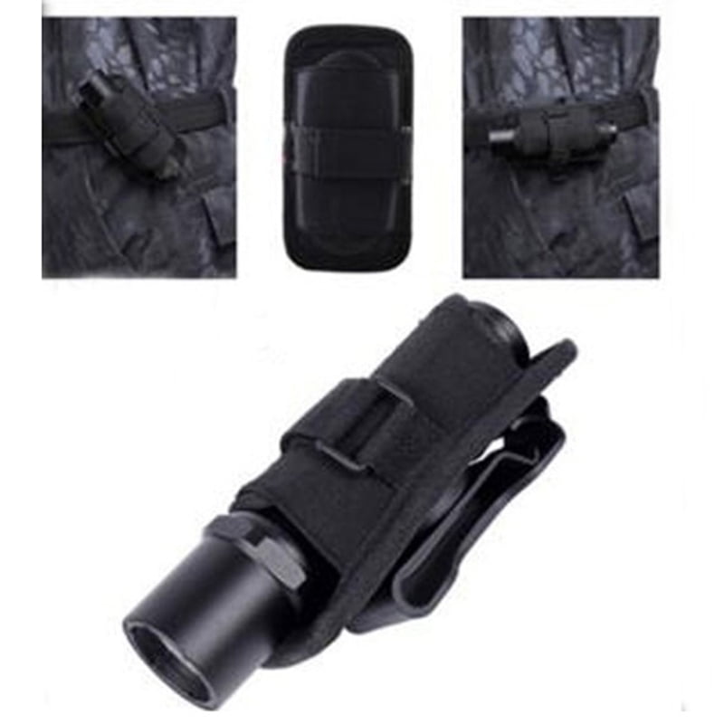 360 Degrees Rotatable Flashlight Pouch Holster Torch Case for Belt Torch Cov G2