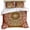 Orange, variant on 3 Piece Black Boho Duvet Cover Set Queen Size,Microfiber Comforter/Quilt Cover with Corner Ties and 2 Pillowcases,Retro Farmhouse Neutral Abstract Geometric All Season Bedding with Zipper Closure
