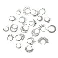 thumbnail image 2 of Piercing de nariz Sunnimix 21 piezas Acero Inoxidable Aro 19x17 mm, 2 of 8