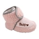 thumbnail image 3 of Botines para niños y niñas,Los para bebés recién nacidos,niños y niñas,se quedan puestos,Pantuflas de casa para bebés y niños pequeños con suela blanda Rosa 11cm, 3 of 9