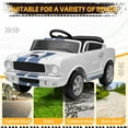 thumbnail image 6 of UBesGoo 12V Licensed Shelby Electric Ride on Car, Kids Powered Ride On Toy Car, w/ Parent Remote Control, White, 6 of 10