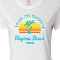 thumbnail image 4 of Inktastic Summer Enjoy the Sunshine Virginia Beach Virginia in Blue Women's T-Shirt, 4 of 5