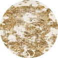 thumbnail image 1 of Ahgly Company Indoor Round Abstract Wheat Beige Abstract Area Rugs, 7' Round, 1 of 6