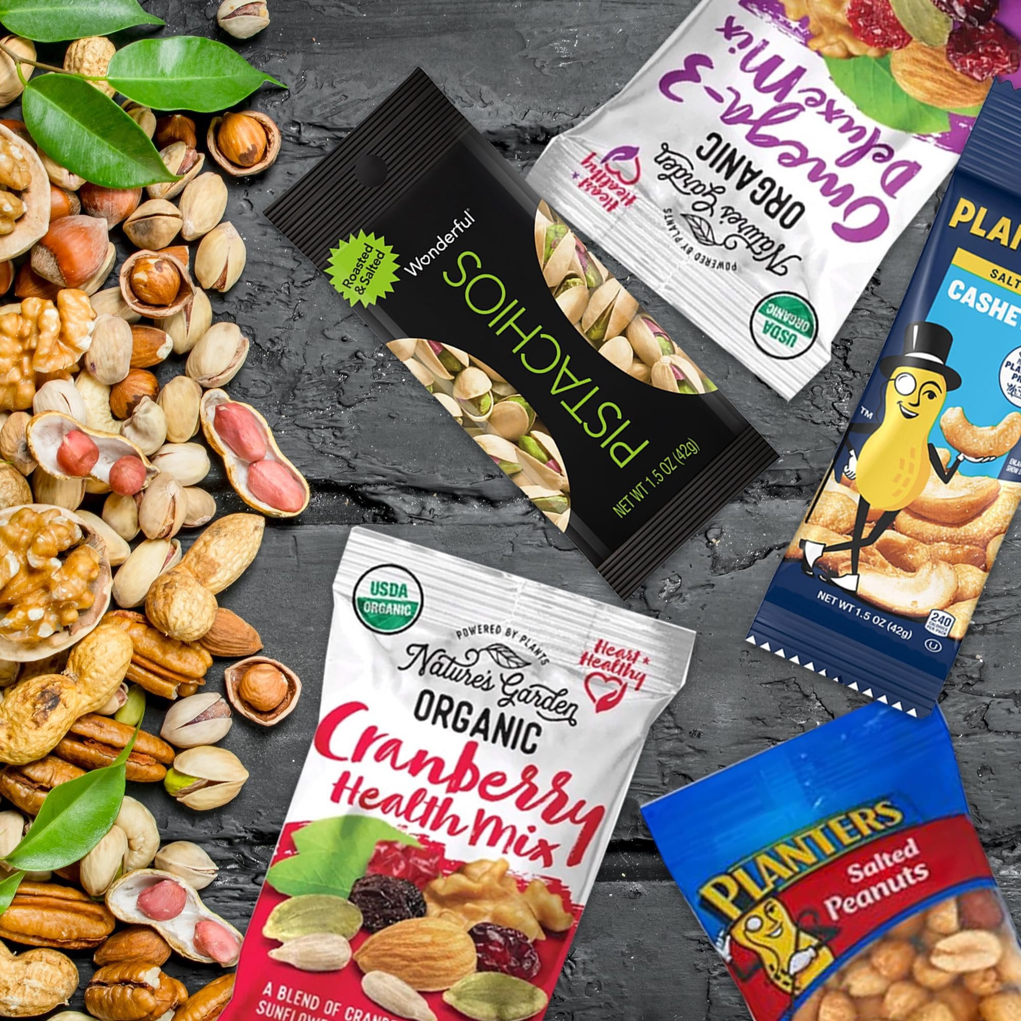 Ruthy's Outlet Nuts Snack Variety Packs - Mixed Nuts and Trail Mix, Healthy Snacks Care Package
