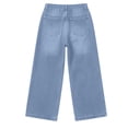 thumbnail image 6 of BUIGTTKLOP Womens Jeans Elastic High Waisted Stretchy Baggy Wide Leg Jeans Trendy Patchwork Loose Ankle Denim Pants, 6 of 6