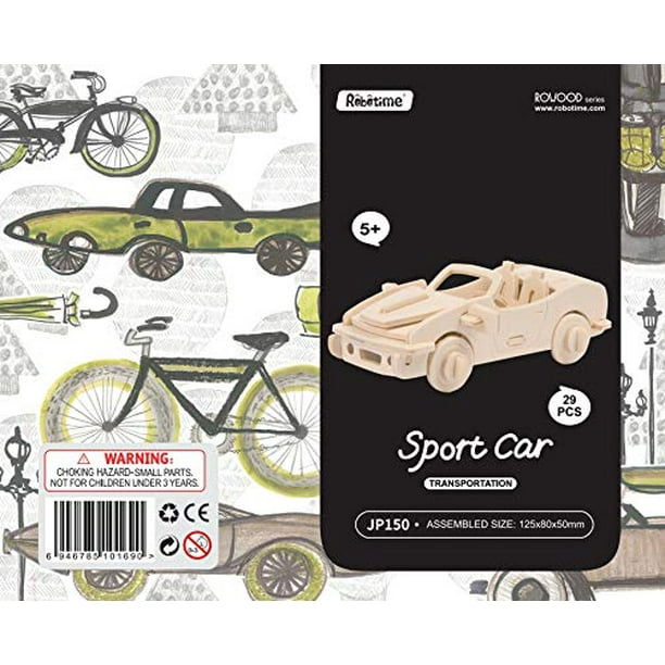 Tree D Puzzle Kit de construction de modèle de voiture Vintage – Idée de  puzzle 3D de