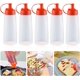 thumbnail image 1 of Botellas para condimentos, 5 botellas de salsa de condimentos de 16 oz, botellas dispensadoras de salsa, botellas de plástico para condimentos, botella de salsa, botellas de plástico con tapa, sin BP, 1 of 5