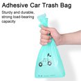 thumbnail image 5 of Taosunzt 50Pcs Self-adhesive Car Trash Bag Disposable Waterproof PE Portable Large Capacity Leakproof Heavy Duty Waste Rubbish Garbage Bag Auto Supplies Red 50pcs, 5 of 13