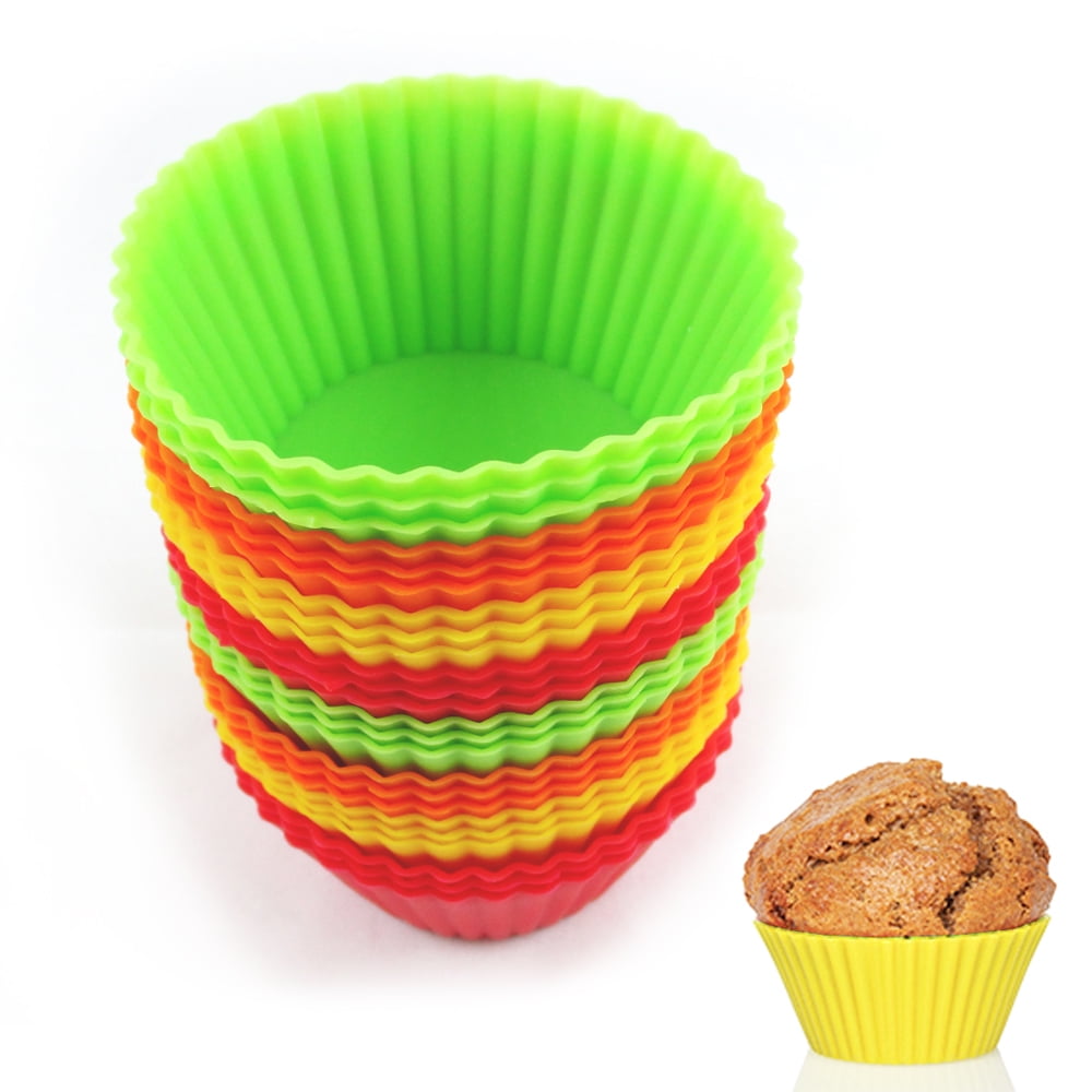 Details about   12 pcs Silicone Cake Muffin Chocolate Cupcake Liner Baking Cup Cookie Mold G