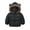 Black, variant on KYAIGUO Boys Girls Hooded down Jacket Lined Puffer Outerwear Coat Winter Coat with Bear Ears Hood for Newborn Infants
