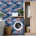 thumbnail image 4 of Peel and Stick Wallpaper Peaceful Abstract Clouds Graceful Birds Wall Paper 17.7in x 9.8ft Self Adhesive Removable Renter Friendly Wallpaper for Nursery Bedroom Cabinets, 4 of 8