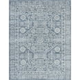 thumbnail image 3 of Traditional 5x8 Area Rug (5'3'' x 7'3'') Oriental Navy, Cream Living Room Easy to Clean, 3 of 10