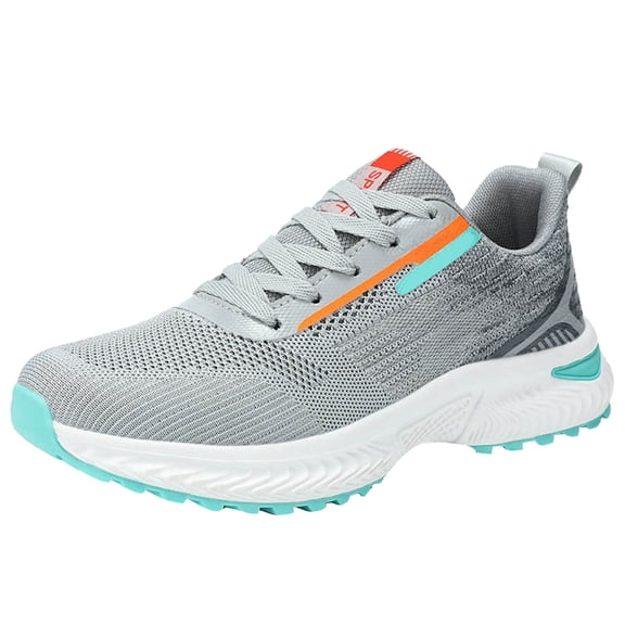 NOKIO Road Running Shoes for Men Wide Toe La𝖼e Up Tennis Athlet𝗂c Shoes Lightweight Breathable Knit Walking Shoes with Soft Insole and Durab𝗅e Sole for Gym Workout and Daily Wear