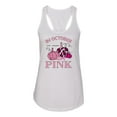 thumbnail image 2 of Wild Bobby In October We Wear Pink Pumpkin Cheetah Print Breast Cancer Awareness Women Racerback Tank Top, White, Small, 2 of 6