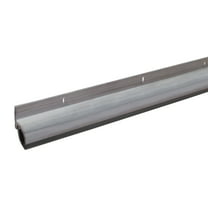 M-D Building Products 05546 36 in. Silver Aluminum and Vinyl Drip Cap Screw-on Door Sweep