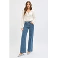 thumbnail image 6 of High Rise Wide Leg Bow Embroidered Jeans, 6 of 7