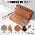 thumbnail image 4 of Monedero largo de piel con cierre RFID Wallet Chelmon, 4 of 6