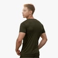 thumbnail image 4 of Mens Carrier Shirt V Neck Short Sleeve T-Shirts for Men Skin to Skin T-Shirt with Pocket, 4 of 5
