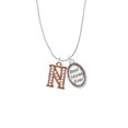 thumbnail image 2 of Delight Jewelry Rose Goldtone Crystal Initial - N - Best Mom Ever Charm Necklace, 2 of 4
