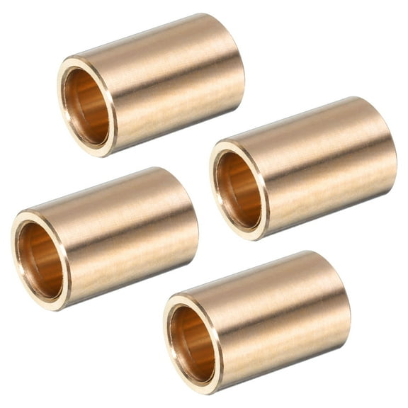 4 Pack Sleeve Bearings 3/8" Bore x 1/2" OD x 3/4" Length Self-Lubricating Brass Bushing