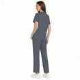 thumbnail image 7 of Scrubs Set for Women Nurse Uniform Jogger Suit Comfortable Medical Scrub Set V-Neck Top and Elastic Waist Pants with Pockets, Durable Fabric, 7 of 7