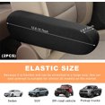 thumbnail image 2 of NOGIS 2 Pcs Car Front Seat Armrest Covers, Cloth Fabric Armrest Protectors, Direct Replacement Center Console Lid Armrest Cover Skin, Universal Accessories for Car, SUV, Truck and Van (Black), 2 of 7