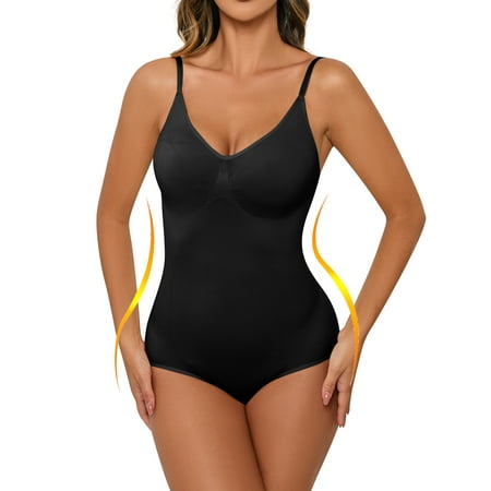 

Women Bodysuit Tummy Control Shapewear Seamless Sculpting Thong Body Shaper