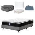 thumbnail image 1 of Colchón Matrimonial Premier Spring Air + Box + Sábanas Basic + Protector de colchón + Edredón Homy + Almohada Osos, 1 of 10