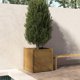 thumbnail image 2 of Jardinera VidaXL de madera maciza de pino marrón miel, 70 x 70 x 70 cm, 2 of 9