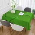 thumbnail image 5 of Coolnut St Patrick's Day Clover Tablecloth, Waterproof Washable Polyester Square Table Cover, Durable Tablecloth for Kitchen Dining Table Party Decor, 54"x54", 5 of 7