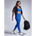 thumbnail image 3 of Sujetador deportivo CRZ YOGA Butterbreeze con cuello redondo para mujer, azul, 3 of 5