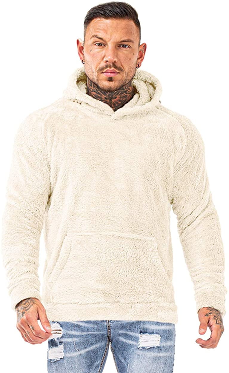 GINGTTO Men's Fuzzy Sherpa Lined 